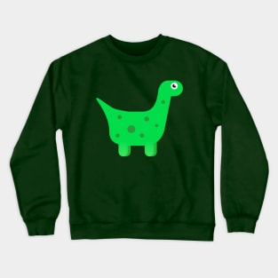 Adorable Green Dino Cartoon Crewneck Sweatshirt